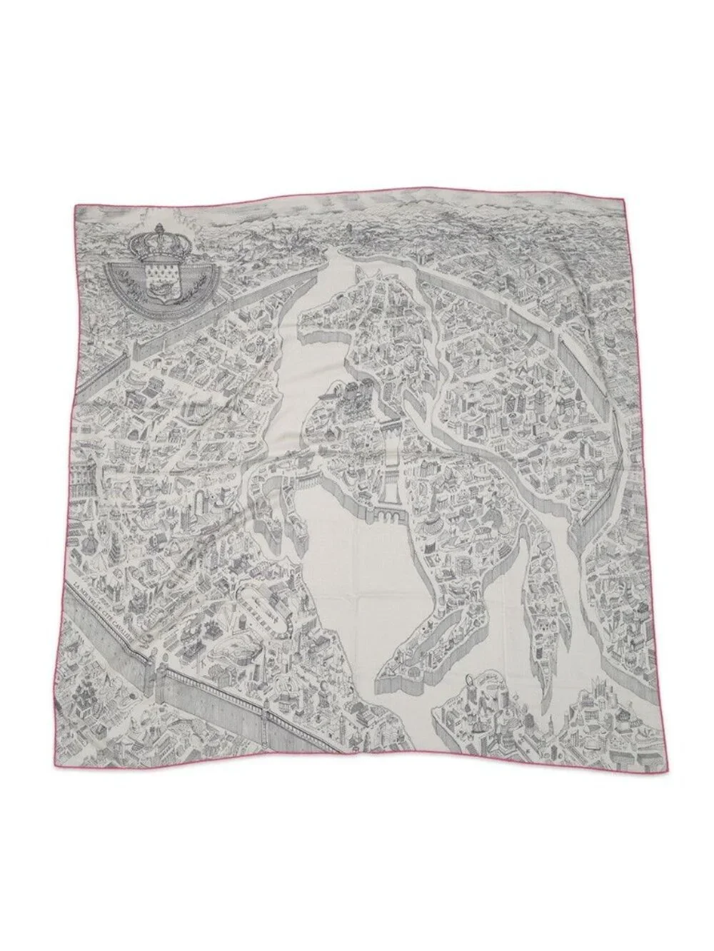 Hermes Shawl Carre 140 Geant Nouvelle Cite Cavaliere Scarf